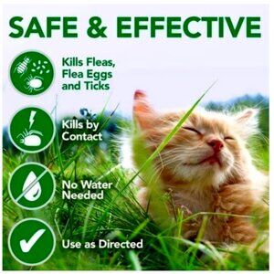 NEW!Vet's Best Flea & Tick Waterless Bath for Cats